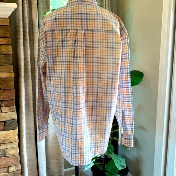 3-$30 George Strait XL long sleeve button down plaid western cowboy shirt - Picture 3 of 6